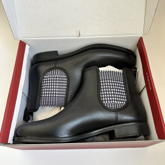 Ferrera Couture by Henry Ferrera Marsala Women Rain Boots Black Matt Size 7 NWB - Picture 5 of 7